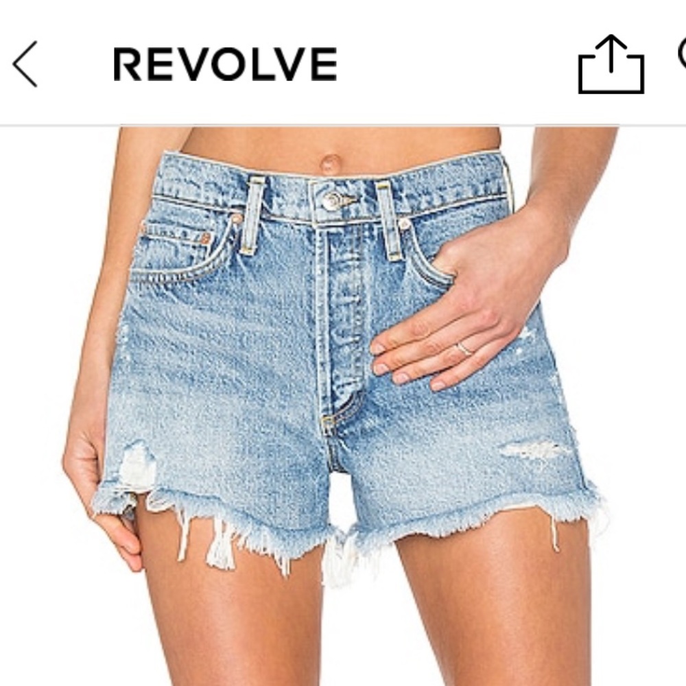 Agolde Parker Shorts Cut Off Size 24